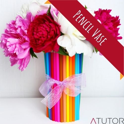 DIY Colourful Pencil Vase for Teachers