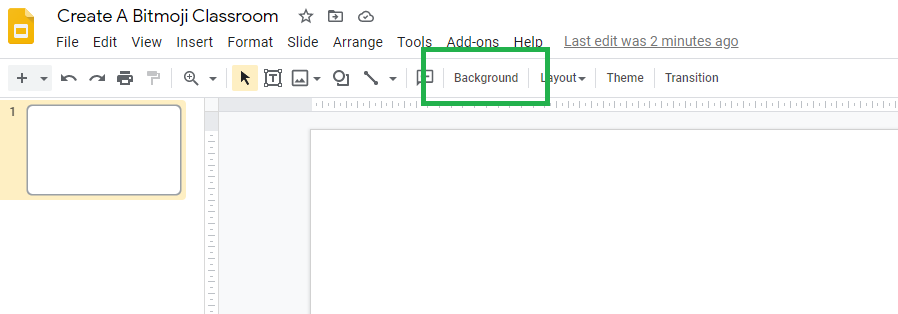 adding a background to a Slide