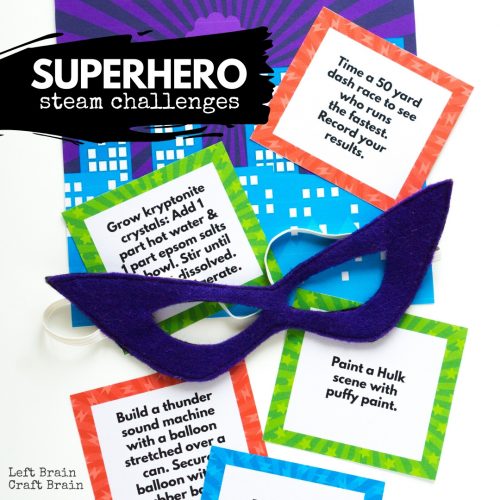 superhero stem challenge cards