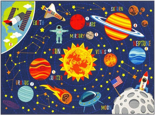 space safari rug for classroom