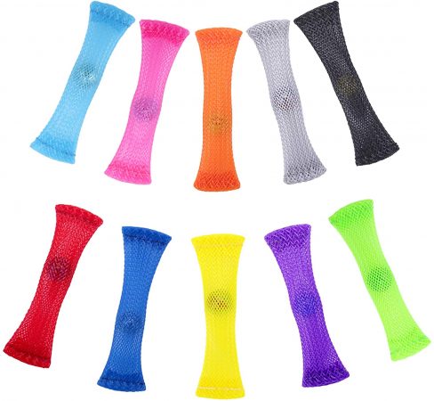 Mesh Tube with Marble Bright Colors